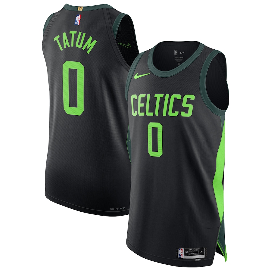 Men Boston Celtics #0 Jayson Tatum Nike Black City Edition 2024-25 Authentic Player NBA Jersey->youth nba jersey->Youth Jersey